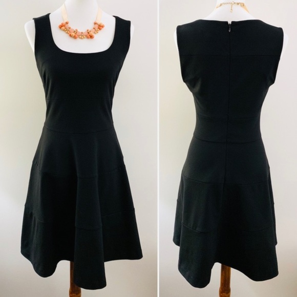 Banana Republic Dresses & Skirts - Banana Republic Ponte Fit & Flare Black Dress